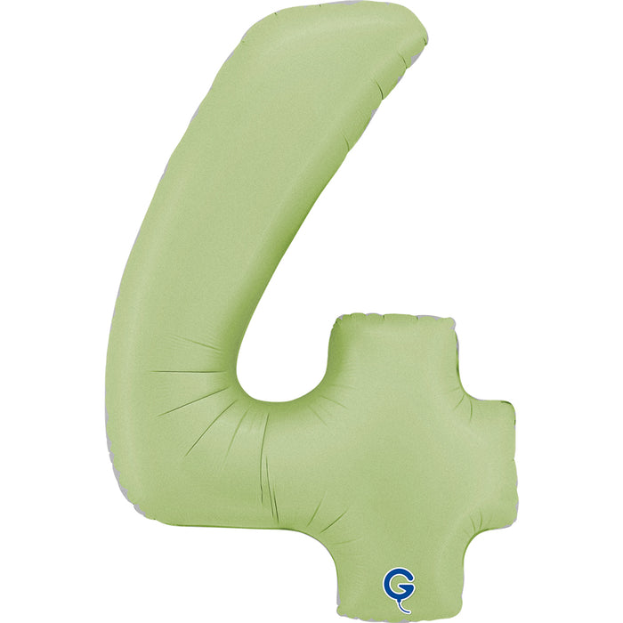 Riesenzahl Folienballon 26"/66cm | Satin Olive