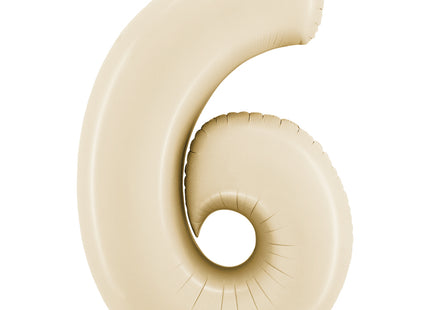 Riesenzahl Folienballon 26"/66cm | Satin Cream #6
