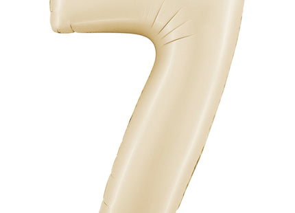 Riesenzahl Folienballon 26"/66cm | Satin Cream #7