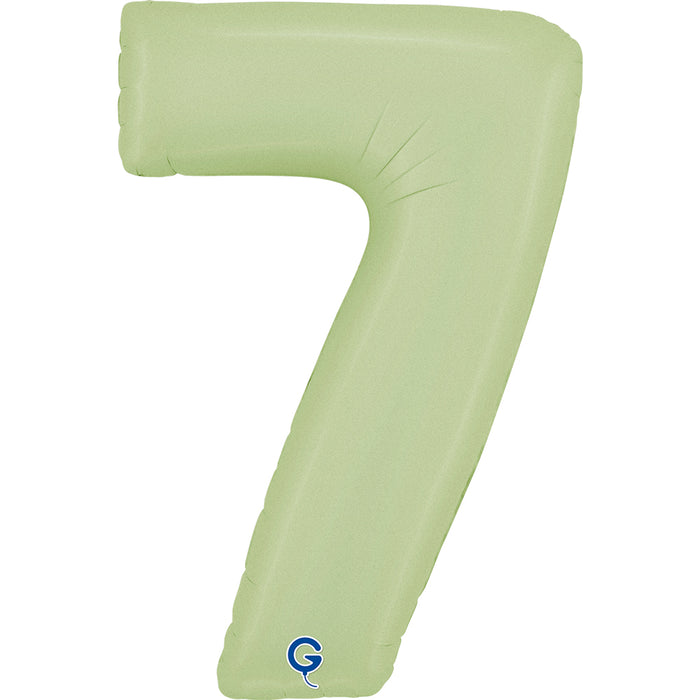 Riesenzahl Folienballon 26"/66cm | Satin Olive