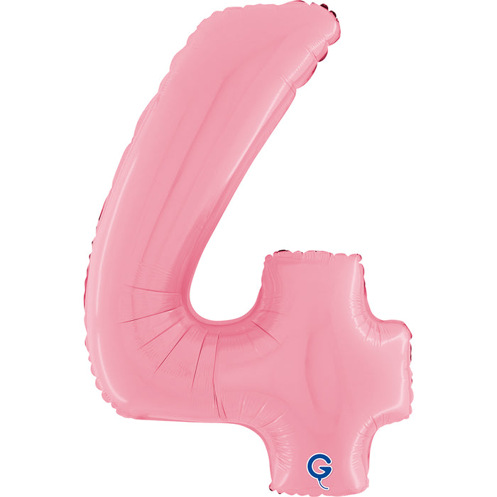 Riesenzahl Folienballon 26"/66cm | Pastel Pink #4