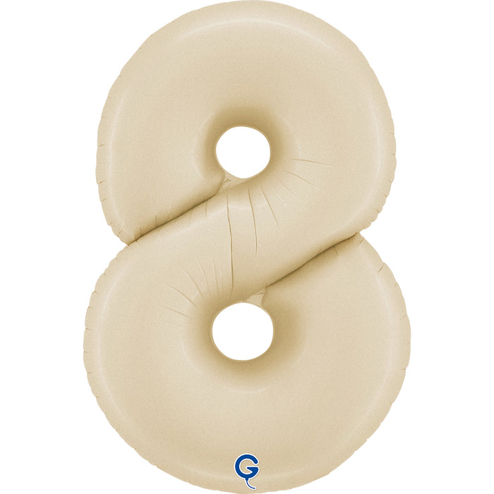 Riesenzahl Folienballon 26"/66cm | Satin Cream