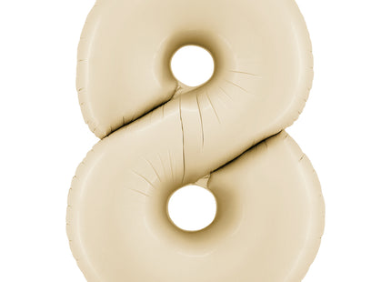 Riesenzahl Folienballon 26"/66cm | Satin Cream #8