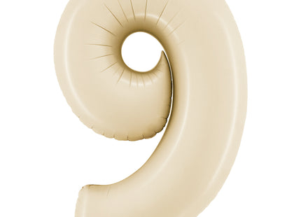 Riesenzahl Folienballon 26"/66cm | Satin Cream #9