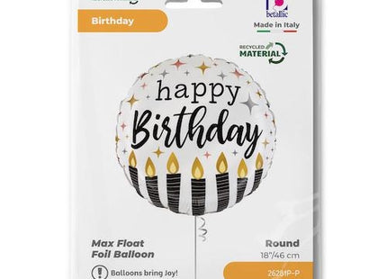 ABC18 Satin Metallic Birthday Candle 46 cm