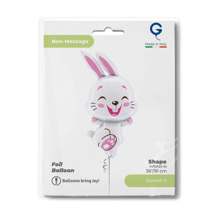 36" Folienballon Lose Hase Springend | 91 cm
