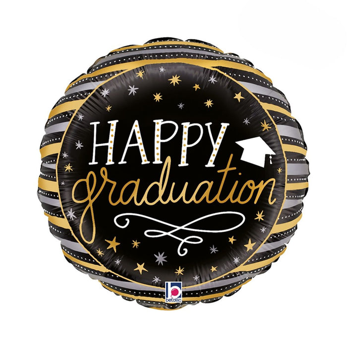 18"/Ø46cm Folienballon "Happy Graduation"