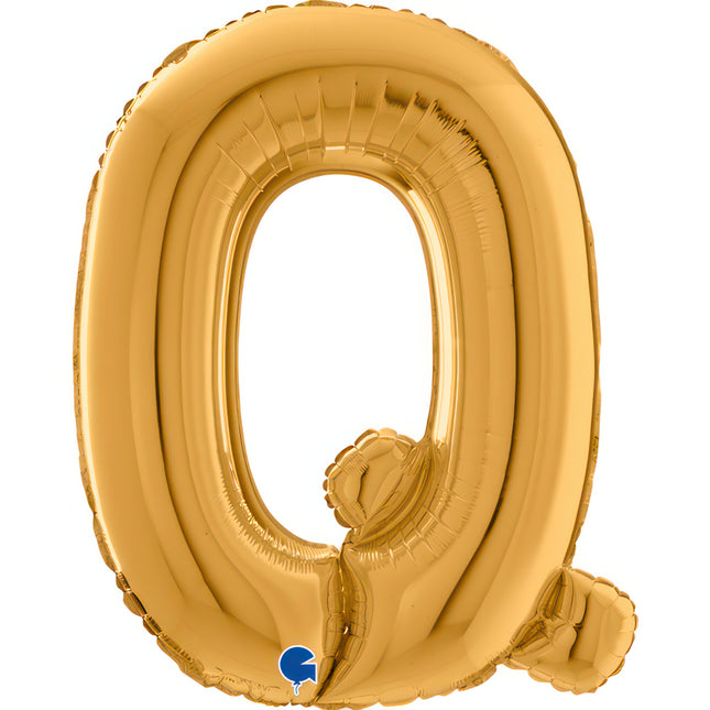 Riesenbuchstabe Folienballon 26"/66cm | Gold #Q