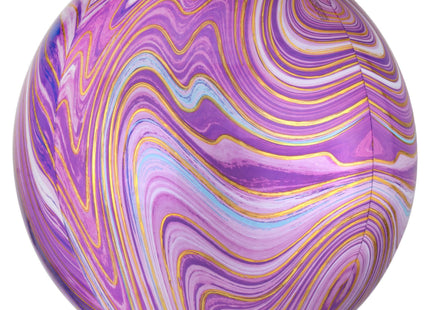 ABC 3D Orbz Folienballon "Marblez" Purple | 38 x 40 cm