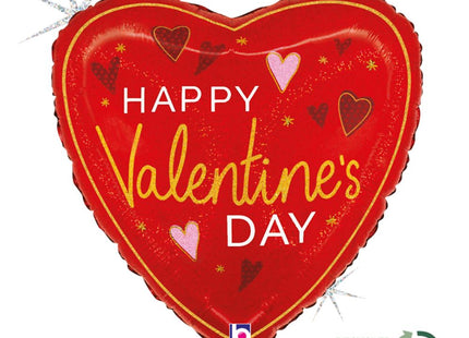 ABC18 Herz "Happy Valentine´s Day" 46 cm | Rot