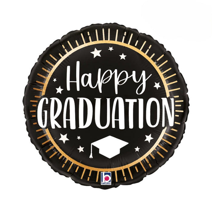18"/Ø46cm Folienballon Happy Graduation