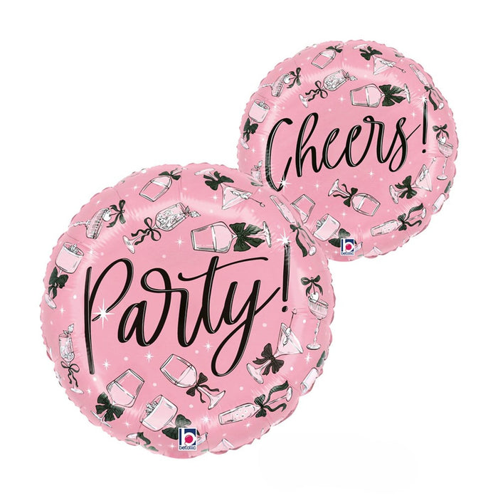 18"/Ø46cm Folienballon Party! - Cheers!