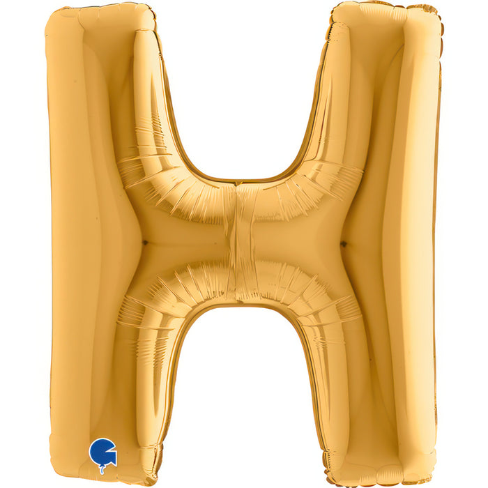 Riesenbuchstabe Folienballon 40"/102cm | Gold #H