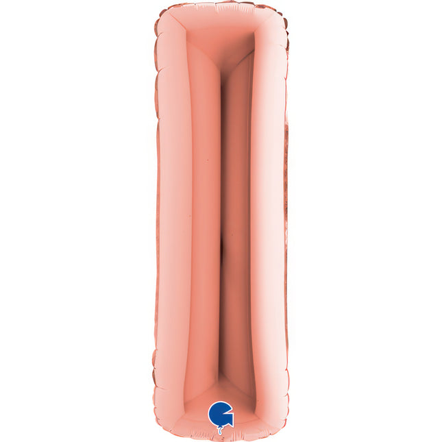 Riesenbuchstabe Folienballon 40"/102cm | Rosegold #I