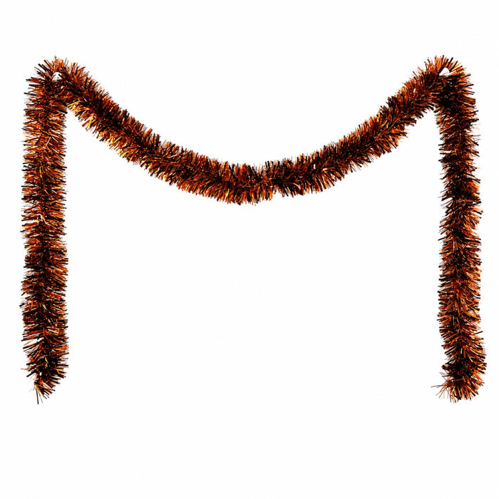 Weihnachtsdekoration Girlande Lametta Weihnachtsbaum Tannenbaum 2m | Rot/Blau/Kupfer