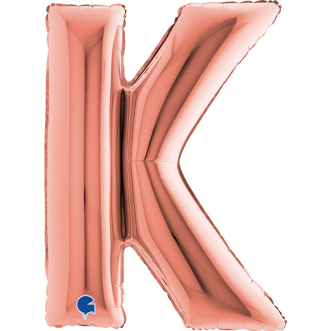 Riesenbuchstabe Folienballon 40"/102cm | Rosegold #K