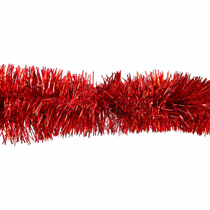 Weihnachtsdekoration Girlande Lametta Weihnachtsbaum Tannenbaum 3m sortiert | Rot/Blau/Kupfer/mit Sternen
