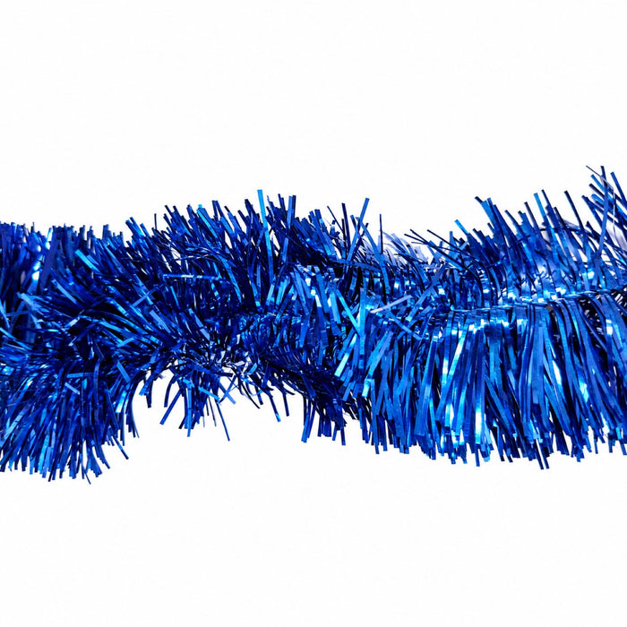 Weihnachtsdekoration Girlande Lametta Weihnachtsbaum Tannenbaum 3m sortiert | Rot/Blau/Kupfer/mit Sternen