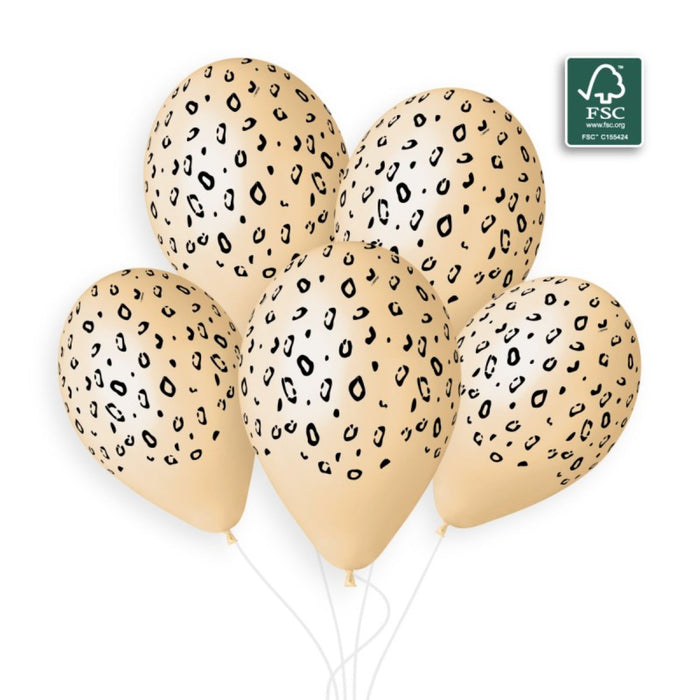 Latexballon 33 cm Gepard | 6 Stück