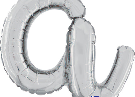 ABC14 Buchstabe A Skript silber 36 cm