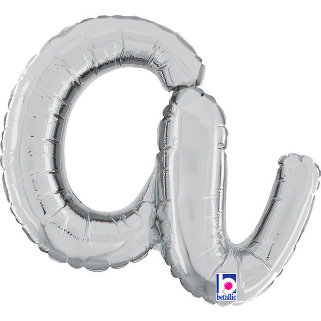 ABC14 Buchstabe A Skript silber 36 cm