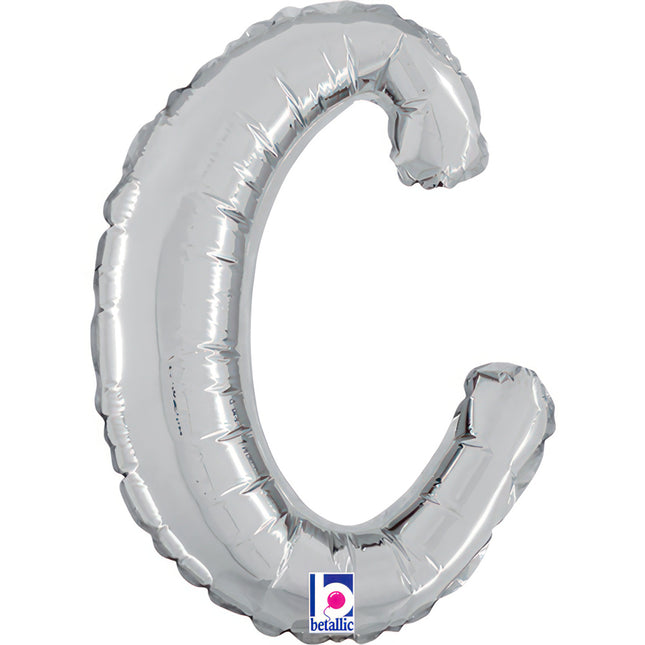 ABC14 Buchstabe C Skript silber 36 cm