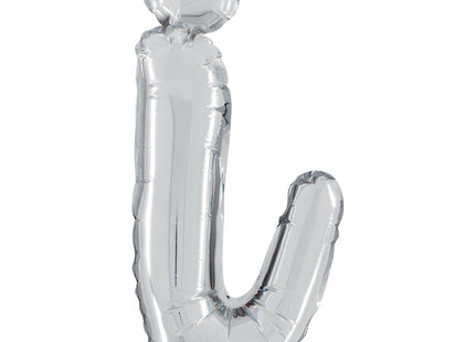 ABC14 Buchstabe I Skript silber 36 cm
