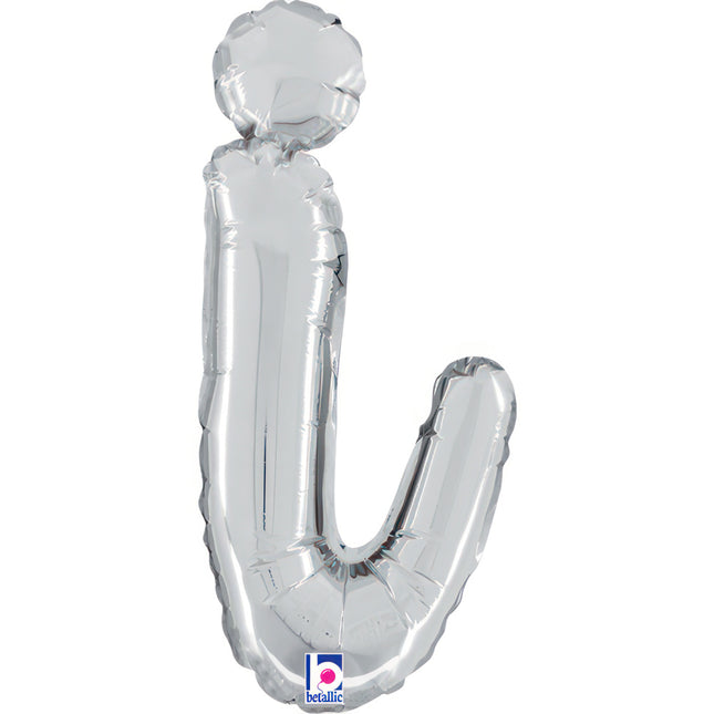 ABC14 Buchstabe I Skript silber 36 cm
