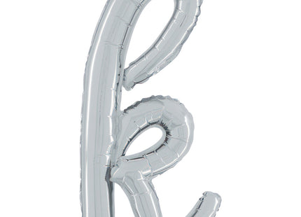ABC14 Buchstabe K Skript silber 61 cm