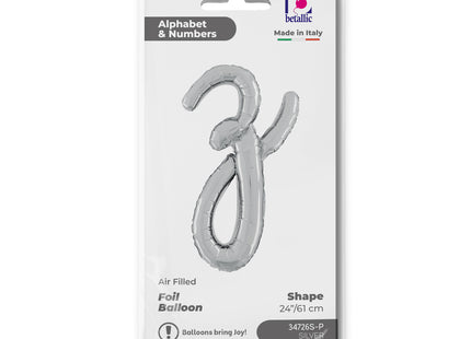 ABC14 Buchstabe Z Skript silber 61 cm