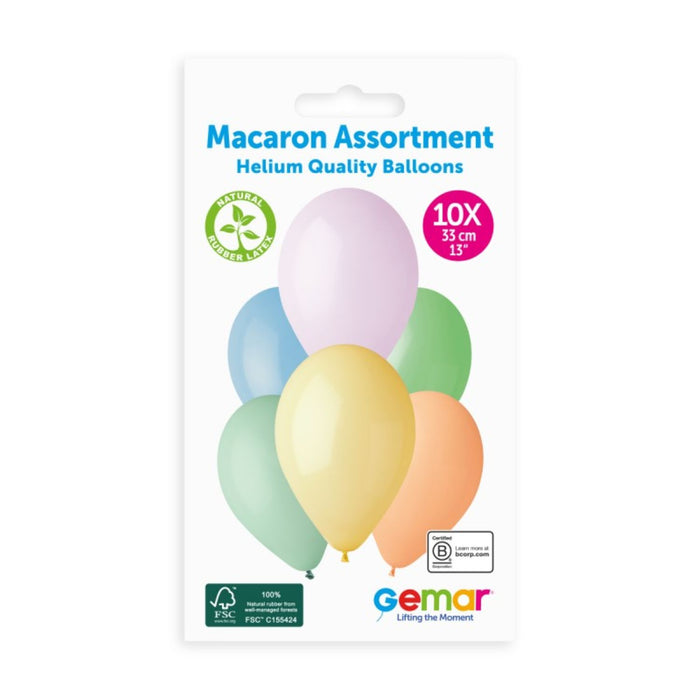 Latexballon 33 cm Pastellfarben sortiert | 10 Stück