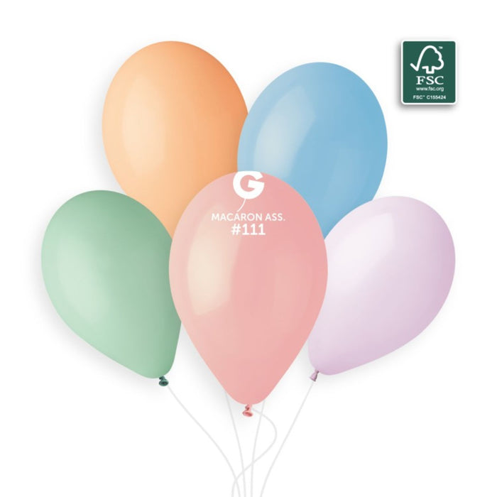 Latexballon 33 cm Pastellfarben sortiert | 10 Stück