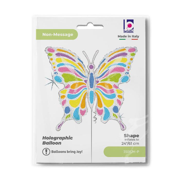 Shape Folienballon "Pastel Butterfly" | 71 x 68 cm