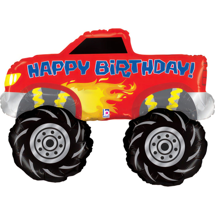 ABC Shape Folienballon "HB Monster Truck" 86cm