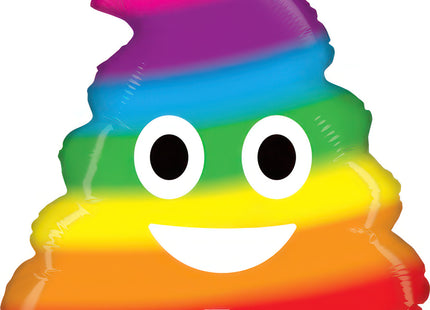 ABC18 Emoji Poo Regenbogen 51 cm