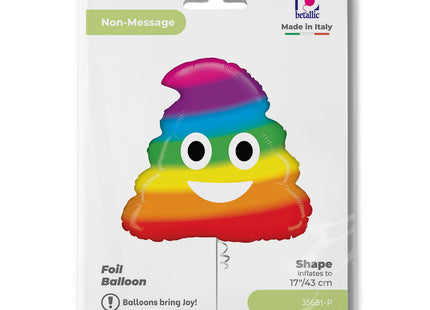 ABC18 Emoji Poo Regenbogen 51 cm