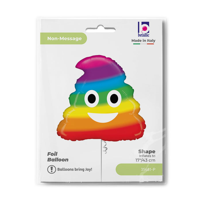 ABC18 Emoji Poo Regenbogen 51 cm