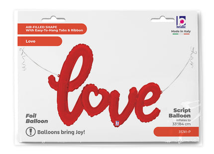 ABC14 Ballongirlande "LOVE" 119cm | Rot