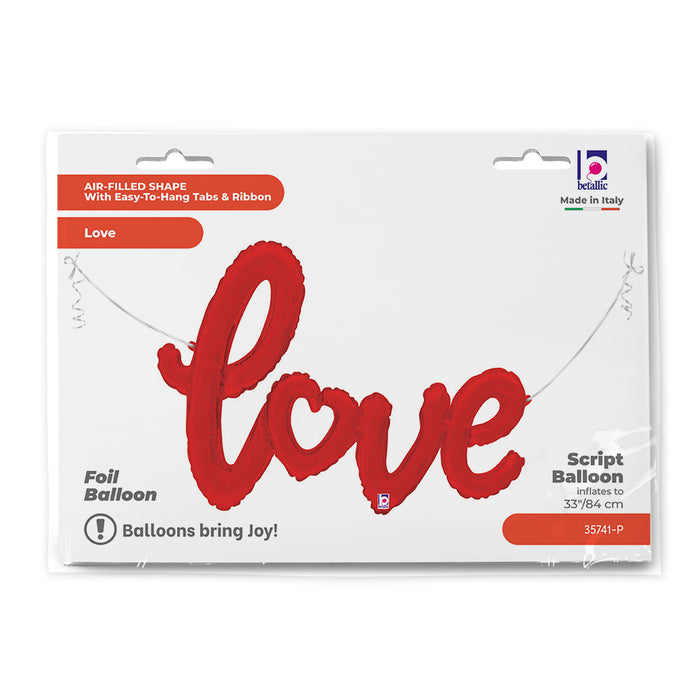 ABC14 Ballongirlande "LOVE" 119cm | Rot