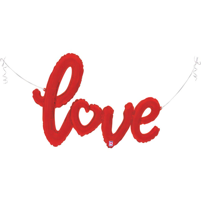 ABC14 Ballongirlande "LOVE" 119cm | Rot