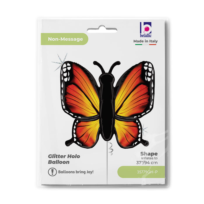 ABC Shape Schmetterling Glitter Orange 117 cm