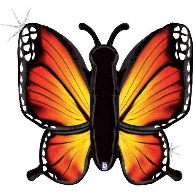 ABC Shape Schmetterling Glitter Orange 117 cm