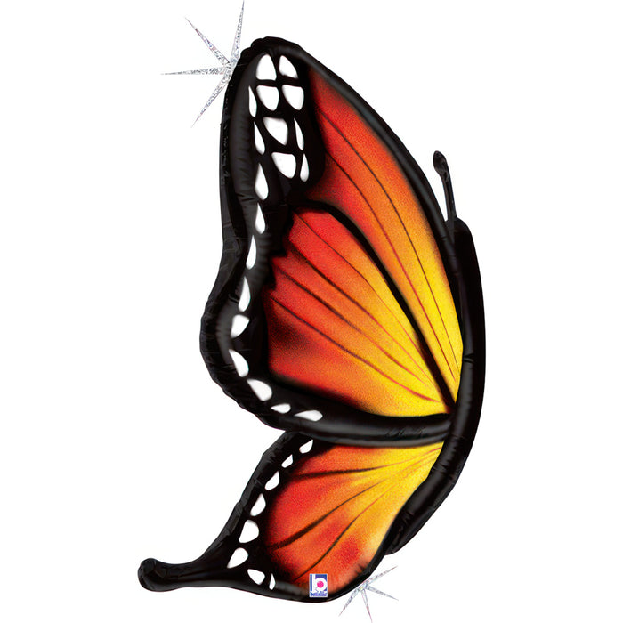 ABC Shape Schmetterling Glitter Orange 117 cm