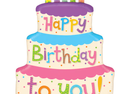 ABC Shape Happy Birthday Torte 27"