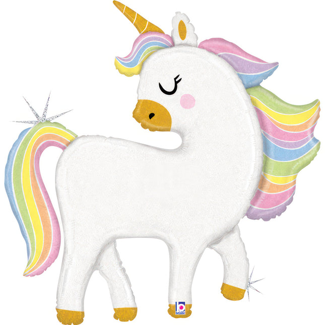 ABC Shape Einhorn Glitter Pastell ca.122cm