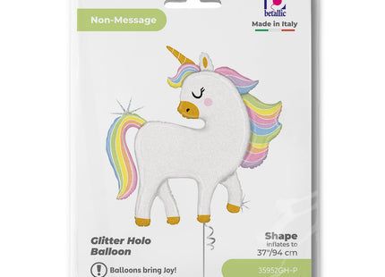 ABC Shape Einhorn Glitter Pastell ca.122cm