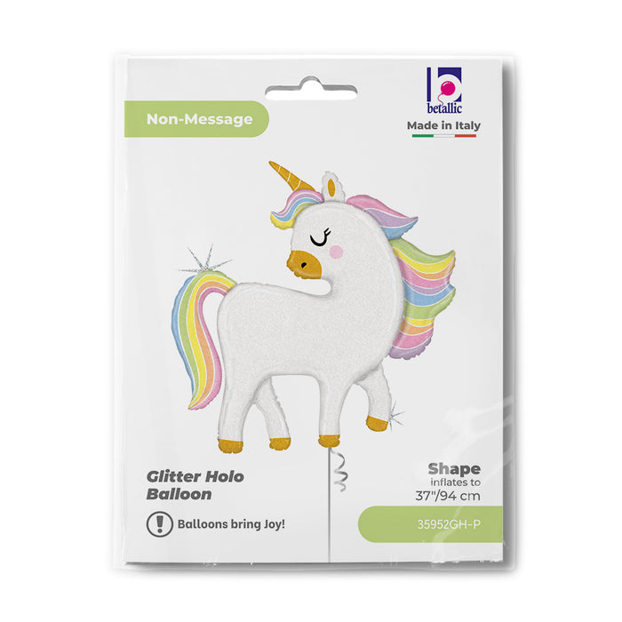 Shape Folienballon "Einhorn" Pastell |122 cm