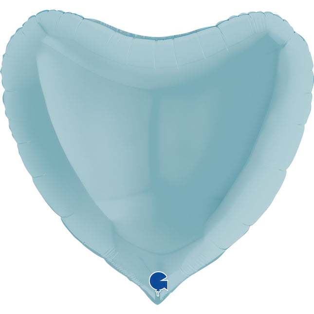 ABC36 Uni Herz 91 cm ø | Blau Pastell