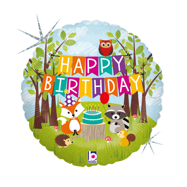 ABC18 Woodland Happy Birthday 46 cm