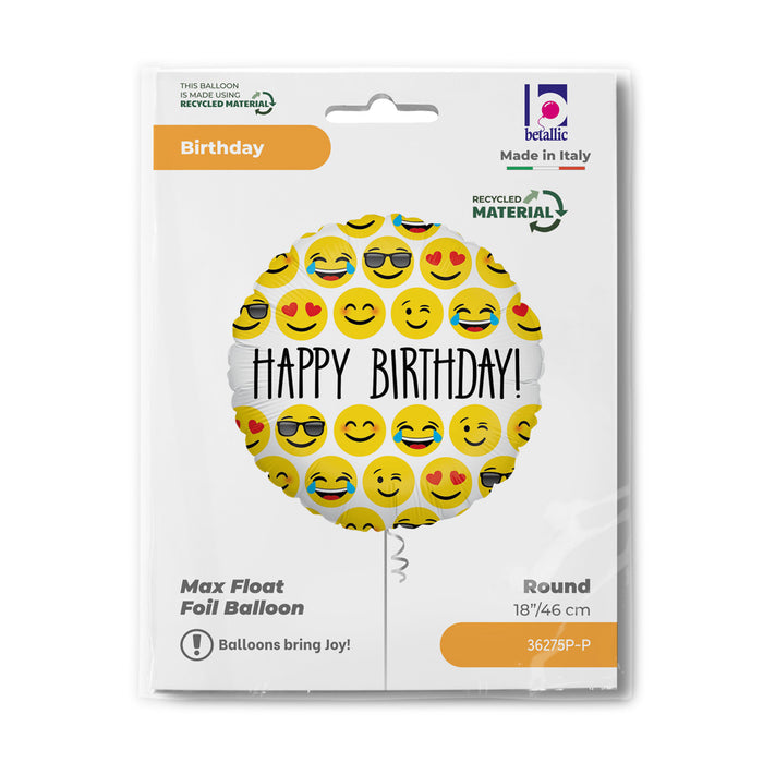 ABC18 Happy Birthday Emoji 46 cm